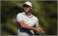  ?? (AP file photo) ?? Brooks Koepka arrived at Augusta National Golf Club on Sunday in preparatio­n for the Masters less than three weeks after having surgery on his right knee. Koepka’s best finish at the Masters was in 2019 when he tied for second place with Dustin Johnson and Xander Schauffele.