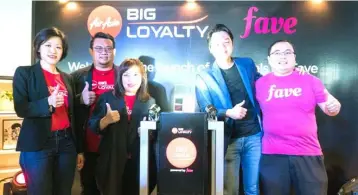  ??  ?? (From left) AirAsia BIG chief marketing officer Heather Goh, chief commercial officer Victor Kaw, acting chief executive officer Sereen Teoh, Neoh, and Fave co-founder Yeoh Chen Chow at the launch of BIG Deals by Fave.