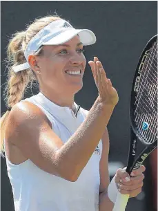  ?? FOTO: AFP ?? Kniffliges Match mit gutem Ende: Angelique Kerber ist erleichter­t.