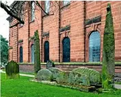  ??  ?? St Andrew’s tower gave shelter during conflict (left). James Walker’s The History of Penrith, 1857, says the Giant’s Grave was likely used for multiple burials (right).