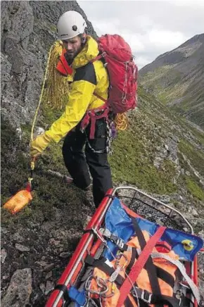  ??  ?? EMERGENCY: Cairngorm Mountain Rescue Team was called to the scene