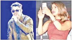  ?? — Nick and Priyanka Instagram photos ?? Priyanka busy taking photos of Nick Jonas who is performing at the Villamix festival in Brazil. • (Below) Priyanka posted a photo from the venue with a heart emoji, and a video of Nick at the concert with the caption ‘Him', along with a...