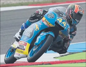  ?? FOTO: GETTY ?? Arón Canet, del Estrella Galicia 0,0 , firmó su segunda pole de este curso tras Austin