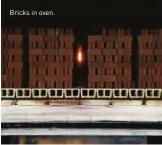  ??  ?? Bricks in oven.