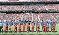  ?? FOTO: P.MORATA ?? El Barça disputó el último choque en el Levi’s Stadium