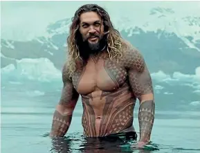  ??  ?? Jason Momoa stars in Aquaman.