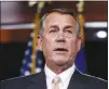  ?? AP FILE (2015) ?? Former House Speaker John Boehner