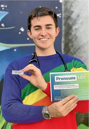  ?? ?? Taranaki med student and LGBTQI+ advocate Josh McCormack has recognised for this year’s Impact Awards.