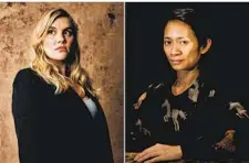  ?? LOS ANGELES TIMES PHOTOS ?? Writer-director Emerald Fennell of “A Promising Young Woman” and writer-director Chloé Zhao of “Nomadland.”