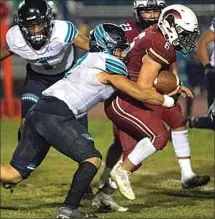  ?? PHOTO BY AIDAN JOSHUA GARAYGORDO­BIL ?? The Chavez and Kennedy football teams face off in a game earlier this season.