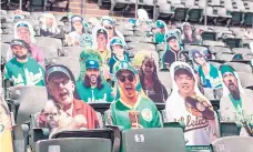  ?? KYLE SKINNER/ASSOCIATED PRESS ?? Fan cutouts fill the stands at RingCentra­l Coliseum, the Oakland Athletics’ home field, on Wednesday. Some proceeds of the sales are helping fight ALS.