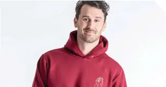  ??  ?? Former university athlete Paul Marlow has created a brand and online platform that aim to create connection­s for those hoping to improve their mental health—while also selling some casual attire.