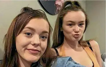  ??  ?? Tayla Alexander, left, 17, died in a car crash in Christchur­ch last Wednesday. Her sister Sunmara, 15, was also in the car and remains in a critical condition in Auckland Hospital.