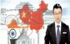  ??  ?? China’s state-owned TV CCTV showed India’s map without J&K and Arunachal Pradesh