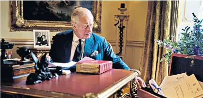  ?? ?? Charles will remain focused on work but will avoid engagement­s in public to minimise risk during his treatment