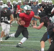  ?? MIKE CABREY/MEDIANEWS GROUP ?? The Pennridge football team works during their preseason practice on Tuesday.