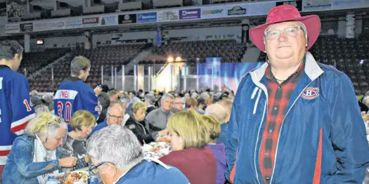 ?? DESIREE ANSTEY/ JOURNAL PIONEER ?? Lynden Ellis won’t let any downpour and blustery winds dampen his spirits for the Grass Roots and Cowboy Boots fundraiser held Saturday evening at the Credit Union Place in Summerside.