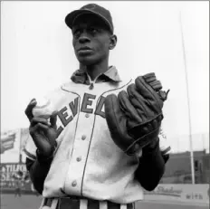  ?? Associated Press ?? Cleveland Indians pitcher Satchel Paige during a World Series game against the Boston Braves in Boston, Mass., in 1948.