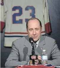  ?? RYAN REMIORZ THE CANADIAN PRESS FILE PHOTO ?? Former Montreal Canadiens general manager and player
Bob Gainey won five Stanley Cups as a player, including four in a row, from 1976 to ‘79, and another in ‘86 as captain.