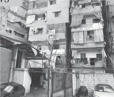  ?? MICHAEL PETROU ?? The Shatila refugee camp in Beirut where Wadad Jomah and her family live in an apartment.