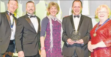  ??  ?? Smiles all round after Serco won a national award for catering at hospitals across east Kent