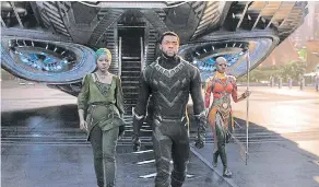  ??  ?? MARVELLOUS: Black Panther is an intelligen­t take on the superhero movie