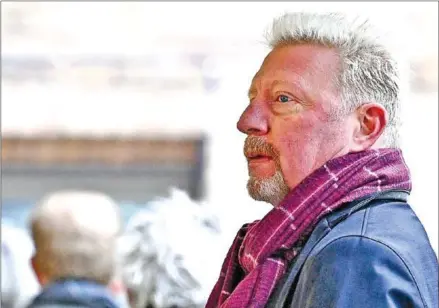  ?? AFP ?? Former tennis player Boris Becker arrives to Southwark Crown Court in London at the start of his trial on Monday.