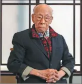  ?? ROY LIU / CHINA DAILY ?? Sinologist Jao Tsung-i, a scholar who mastered poetry, calligraph­y and painting, died on Tuesday. He was 101 years old and was known around the world for his work.