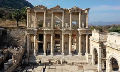  ?? Photograph: Anadolu Agency/Getty ?? Ephesus in Turkey. Romeyka is a ‘living bridge’ to the ancient Hellenic world.