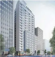  ?? PHOTO: SUPPLIED ?? StanBrooke, a downtown residentia­l rental tower opening in 2018, will offer luxurious condo-style amenities not often found in an apartment building.