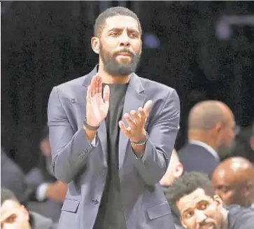  ?? AP ?? Kyrie Irving, who hasn’t played since Nov. 14, is expected to return to lineup today.