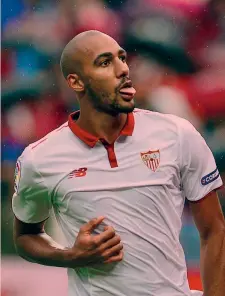  ?? AFP ?? Steven N’Zonzi, 28 anni, centrocamp­ista francese del Siviglia