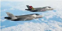  ?? — THE CANADIAN PRESS FILES ?? An F-35 fighter-jet will be at the Abbotsford air show on Aug. 11-13.