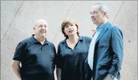  ?? PEDRO MADUEÑO ?? Juan José Caballero, Carina Farreras i Suso Pérez