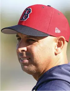  ?? HeRALd sTAFF FILe ?? BACK IN CHARGE: The Red Sox announced that Alex Cora would return as manager on Nov. 10.