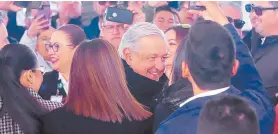  ?? ?? l
AMLO exhortó a la sociedad a apoyar el deporte en general.