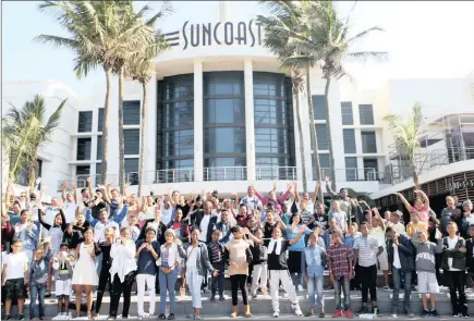  ?? PICTURE: SIBUSISO NDLOVU ?? AND .... CUT: The 100 children, some of whom set foot into a cinema for the first time this week, who watched Black Panther at Suncoast.