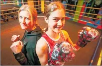  ?? ?? Mercede Eunson, 12, has claimed a national boxing title like her mum, Naomi Eunson.