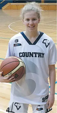  ??  ?? Taylah Giliam performed well for Victoria Country in the inaugural Big V All Star Series played in Shepparton recently