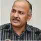  ??  ?? Manish Sisodia