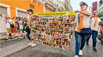  ?? ?? JUSTICIA. Madres buscadoras de Veracruz protestan para exigir justicia.