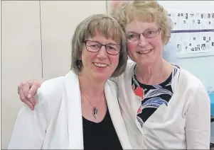  ?? SUBMITTED PHOTO ?? Jennifer Bonaparte, left, formerly of Reserve Mines and now of Ottawa, is seen here with her friend Kathy Craig. Bonaparte donated 70 per cent of her liver to Craig in July and says she wouldn’t think twice of doing it again knowing how it changed her...