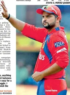  ??  ?? Suresh Raina