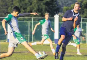  ??  ?? LEFT: Soccer was also one of the sporting codes that put Greenwood Bay College on the district’s map in 2018.