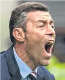  ??  ?? Vowing to protect and defend his players: Pedro Caixinha.