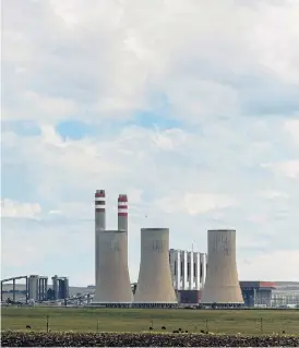  ?? Moeletsi Mab ?? Empty: Eskom’s open-cycle gas turbines, which are powered by diesel and are essential to close the power gap and avoid or minimise load-shedding, were standing empty on Monday. /