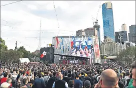  ?? FOTO: GETTY ?? La F1 toma Melbourne con un acto inaugural con los 20 protagonis­tas presentes