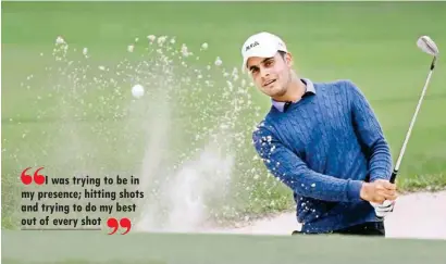  ??  ?? The victory took him to No 2 on the European Tour Order of Merit. The tournament saw him go through ups and down as he fell short of his target 4 round score of 25-under by two shots but Shubhankar said a level-headed performanc­e eked out the win for him