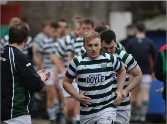  ??  ?? Andrew Kealy leading Greystones team out at Irish Independan­t Park, Cork.