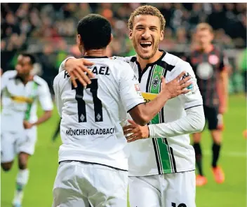  ?? FOTO: IMAGO ?? Raffael und Fabian Johnson spielten sechs Jahre lang gemeinsam bei Borussia Mönchengla­dbach, erreichten mit dem Klub mehrmals die Champions League.